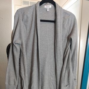 MAE super cute comfy gray open front cardigan